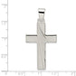 Sterling Silver Polished Cross Pendant