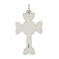 Sterling Silver Antiqued, Textured And Brushed Celtic Cross Pendant