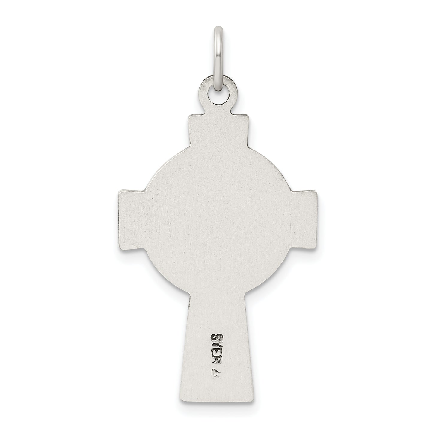 Sterling Silver Antiqued Irish Cross Pendant