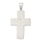 Sterling Silver Polished Outlined Cross Pendant