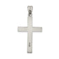 Sterling Silver Antiqued, Polished And Brushed Latin Cross Pendant