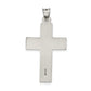 Sterling Silver Antiqued, Polished And Brushed Latin Cross Pendant