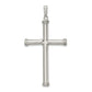 Sterling Silver Polished Hollow Cross Pendant