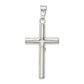 Sterling Silver Polished Hollow Crucifix Cross Pendant