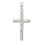 Sterling Silver Polished Hollow Crucifix Cross Pendant