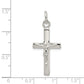 Sterling Silver Polished Crucifix Cross Pendant