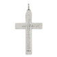 Sterling Silver Inri Crucifix Cross W/ Prayer Pendant