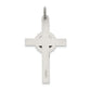 Sterling Silver Antiqued, Textured And Polished Inri Crucifix Pendant