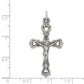 Sterling Silver Antiqued And Brushed Inri Crucifix Pendant