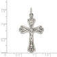 Sterling Silver Antiqued And Brushed Inri Crucifix Pendant