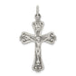 Sterling Silver Antiqued And Brushed Inri Crucifix Pendant