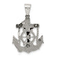 Sterling Silver Antiqued Mini Mariner Inri Crucifix Pendant