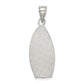 Sterling Silver Polished Religious Teardrop Pendant