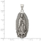 Sterling Silver Antiqued Religious Pendant