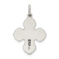 Sterling Silver Antiqued Mini 4-Way Medal Cross Pendant