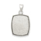 Sterling Silver Antiqued Baptism Pendant