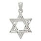 Sterling Silver Polished Star Of David Pendant