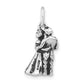 Sterling Silver Polished & Antiqued Man Woman Embracing Pendant