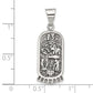 Sterling Silver Antiqued Good Luck Icon Pendant