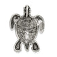 Sterling Silver Antiqued & Textured Turtle Chain Slide Pendant