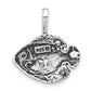 Sterling Silver Antiqued Tropical Fish Pendant