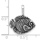 Sterling Silver Antiqued Tropical Fish Pendant