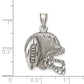 Sterling Silver Antiqued Football & Helmet Pendant