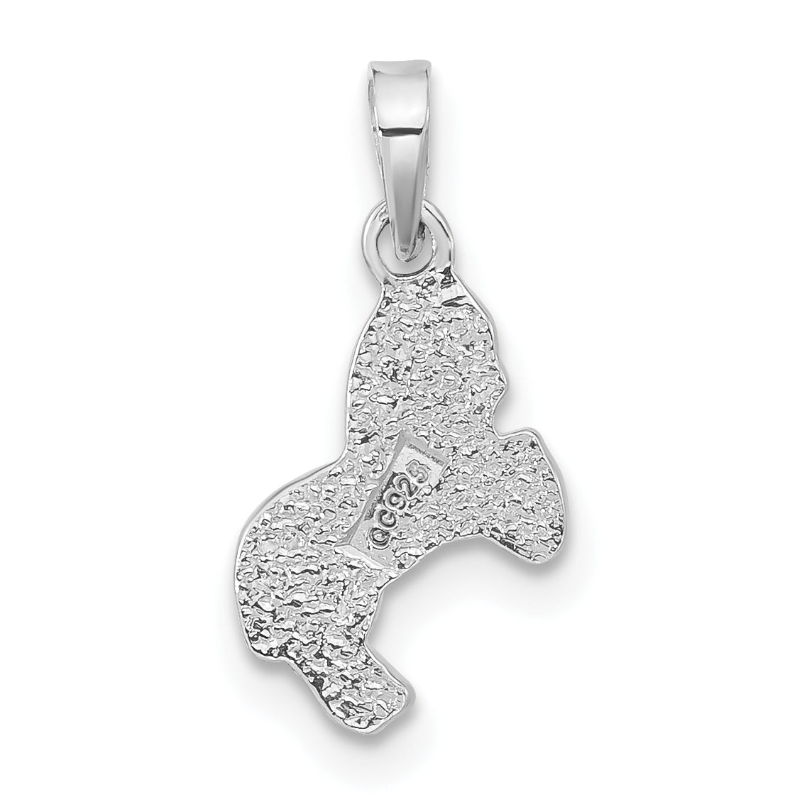 Sterling Silver Children'S Polished Horse Pendant