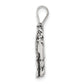 Sterling Silver Antiqued & Textured Camel Chain Slide Pendant