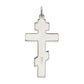 Sterling Silver Polished Eastern Orthodox Cross Pendant