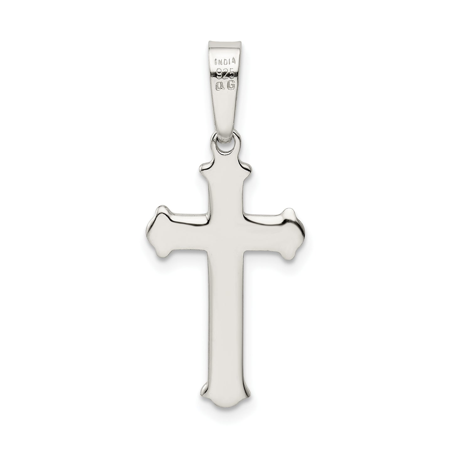 Sterling Silver Polished Cross Pendant