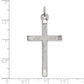 Sterling Silver Polished And Textured Cross Pendant