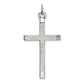 Sterling Silver Polished And Textured Cross Pendant