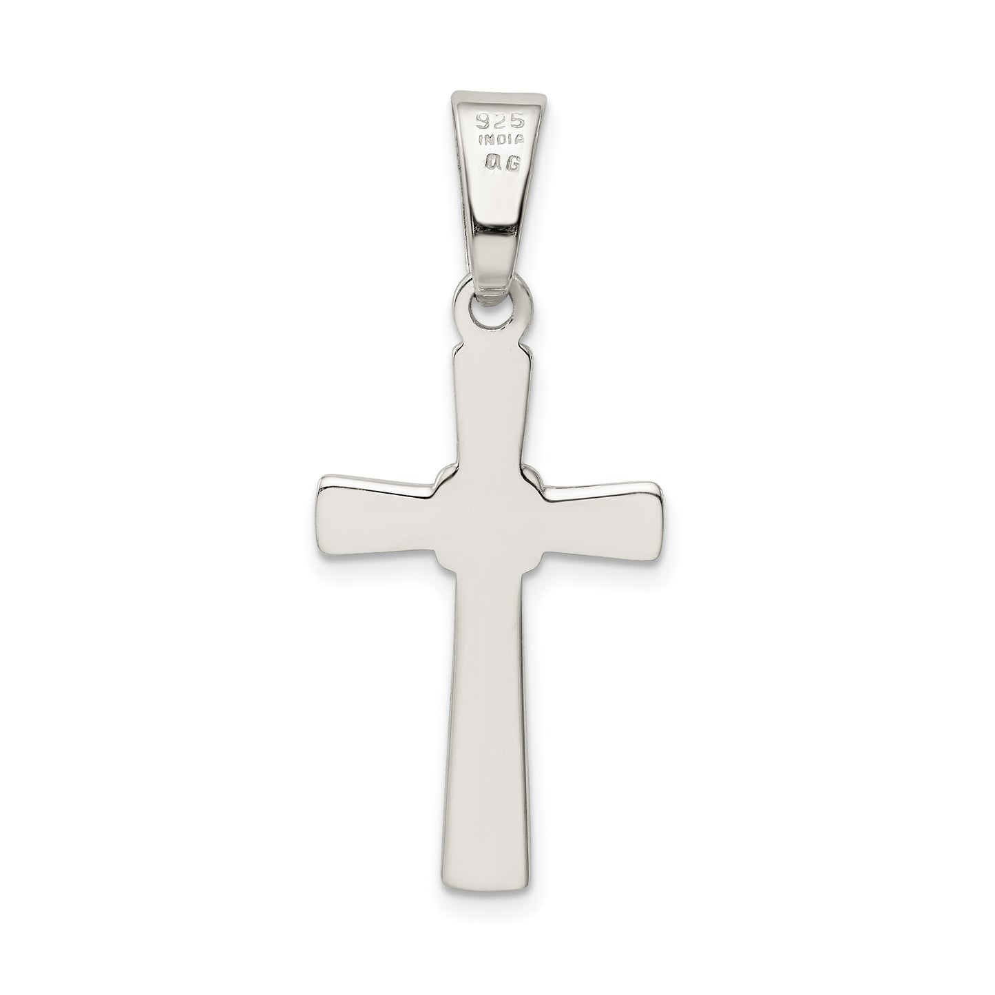 Sterling Silver Polished Cross Pendant