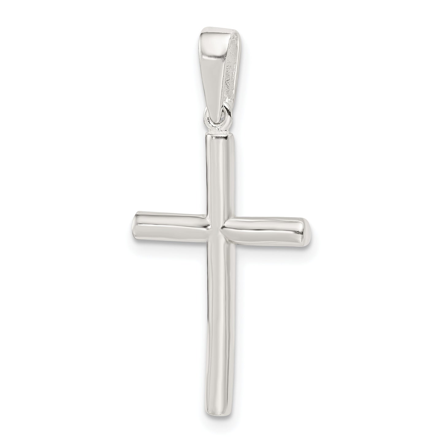 Sterling Silver Polished Cross Pendant