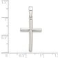 Sterling Silver Polished Cross Pendant