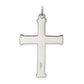 Sterling Silver Polished And Satin Cross Pendant