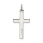 Sterling Silver Polished Satin 7 D/C Cross Pendant