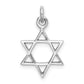 Sterling Silver Rhodium-Plated Polished Star Of David Pendant