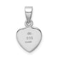 Sterling Silver Rhodium-Plated Antiqued Love My Dog Pendant