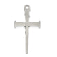 Sterling Silver Textured Crucifix Cross Pendant