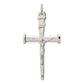 Sterling Silver Textured Crucifix Cross Pendant