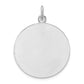 Sterling Silver Rhodium-Plated Enamel St. Christopher Medal