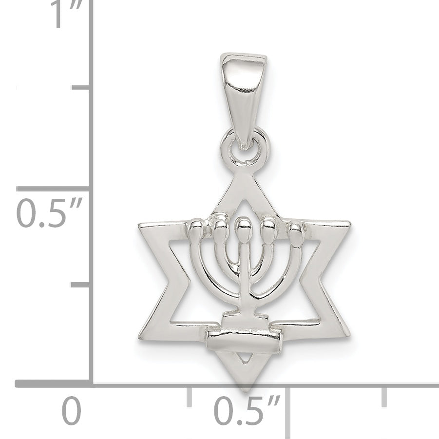 Sterling Silver Star Of David Pendant