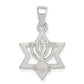 Sterling Silver Star Of David Pendant