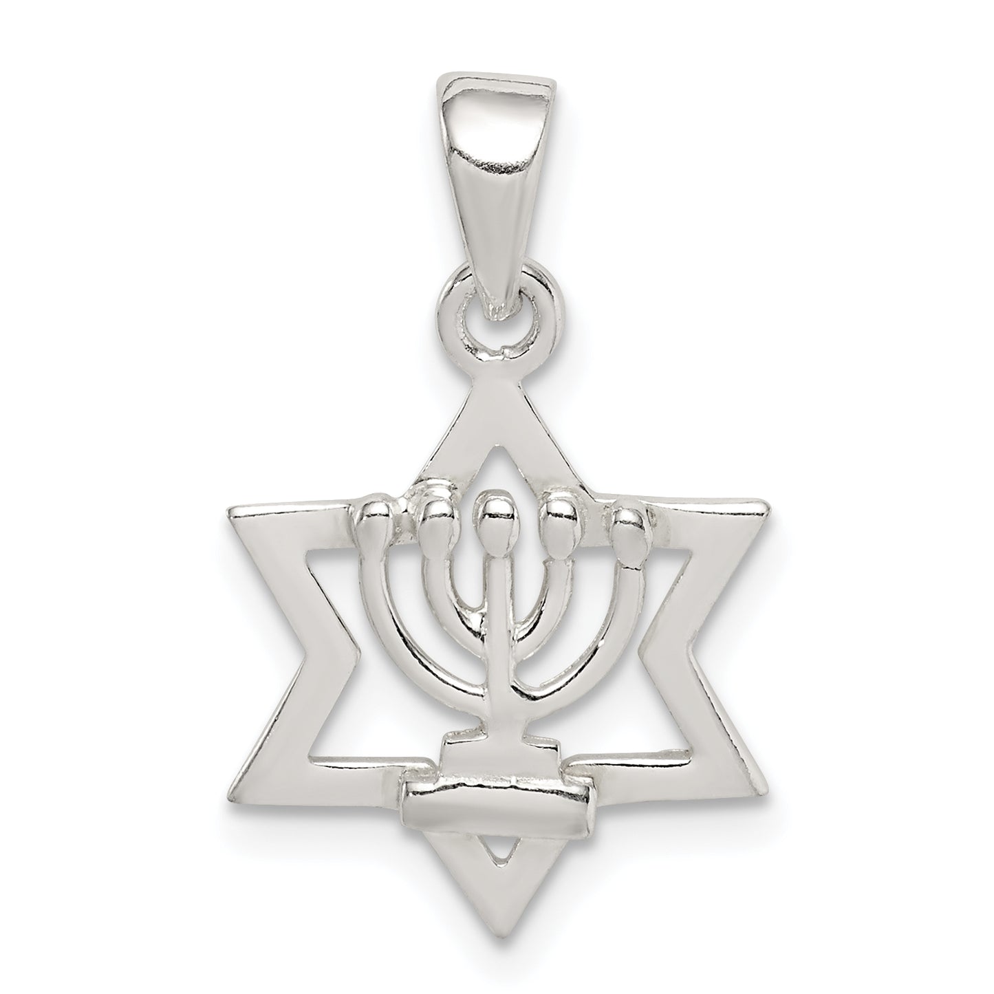 Sterling Silver Star Of David Pendant