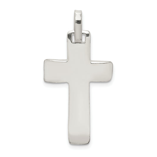 Sterling Silver Polished Cross Pendant