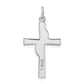 Sterling Silver Rhodium-Plated & Gold Tone Cross Pendant