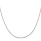 22 Inch Sterling Silver 1.5mm Beveled Oval Cable Chain