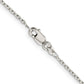 14 Inch Sterling Silver 1.5mm Beveled Oval Cable Chain